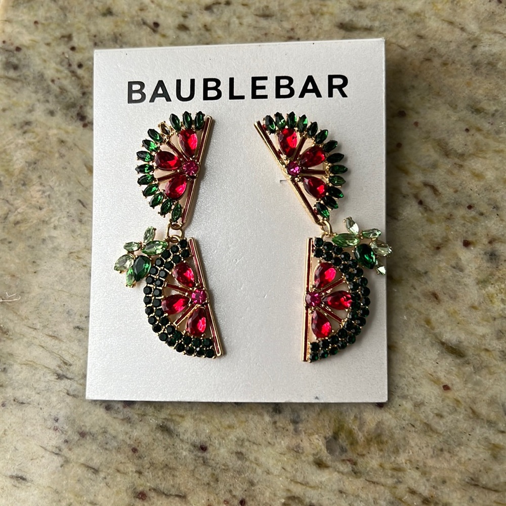 Baublebar watermelon earrings